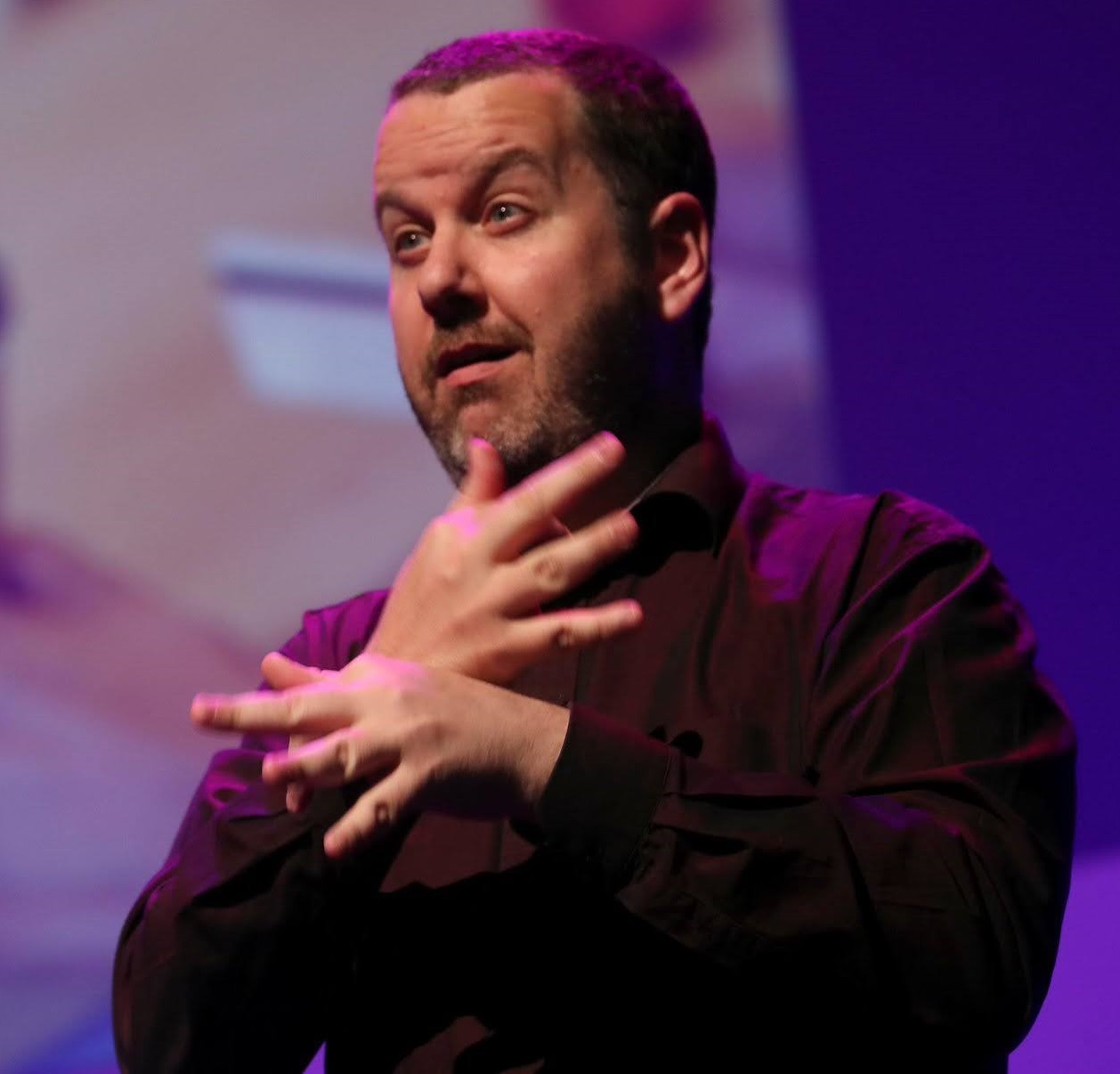 Professional Irish Sign Language interpreting in action